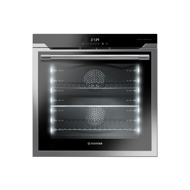 Hoover HOAZ8673IN 15 Function 78L Two-zone Electric Single Oven With LED Vision - Stainless Steel