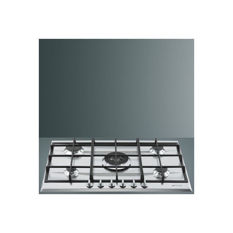 Refurbished Smeg Cucina P272XGH 70cm 5 Burner Gas Hob Stainless Steel