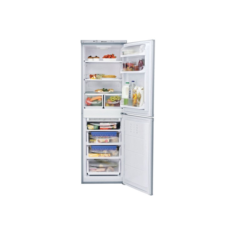 HOTPOINT HBNF5517S 225 Litre Freestanding Fridge Freezer 50/50 Split Frost Free 54.5cm Wide - Silver