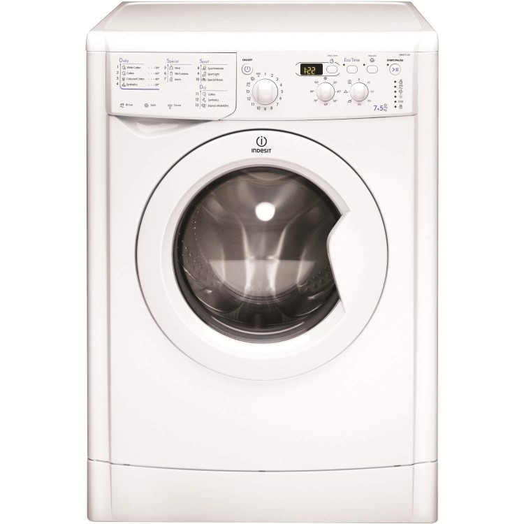 INDESIT IWDD7123 EcoTime 7kg Wash 5kg Dry 1200rpm Freestanding Washer Dryer - White