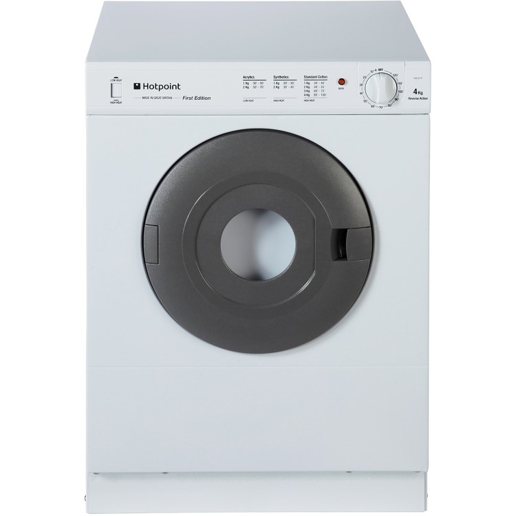 Refurbished Hotpoint NV4D01P First Edition' Freestanding Front Vented 4KG Tumble Dryer White