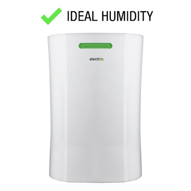 Refurbished electriQ 12 Litre Dehumidifier with Digital Humidistat and Air Purifier