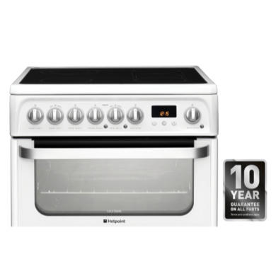 Hotpoint Ultima 60cm Double Oven Electric Cooker - White