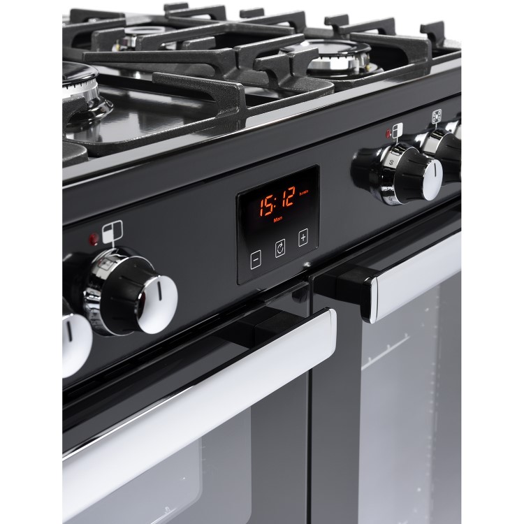 Belling Cookcentre 90DFT 90cm Dual Fuel Range Cooker - Black