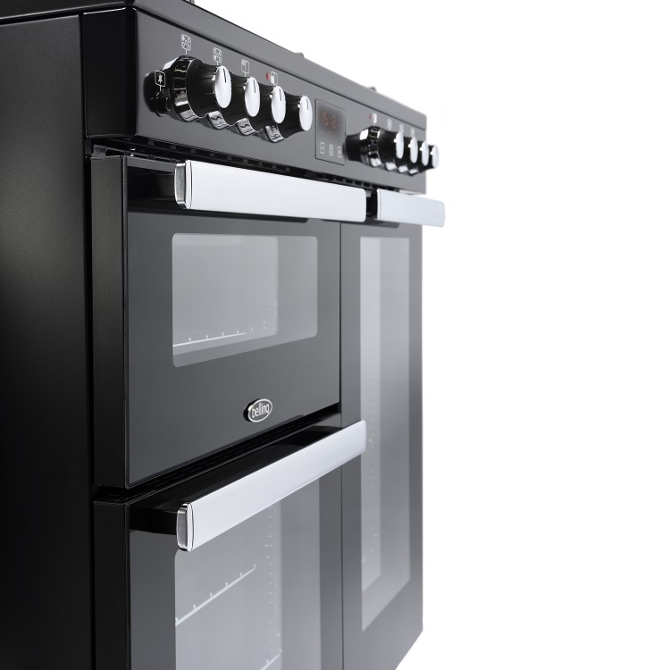 Belling Cookcentre 90DFT 90cm Dual Fuel Range Cooker - Black