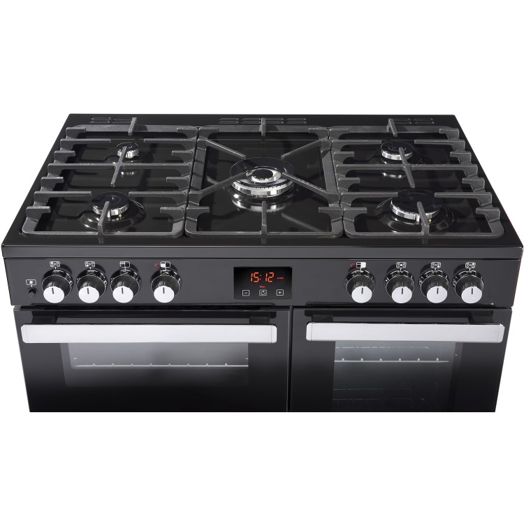 Belling Cookcentre 90DFT 90cm Dual Fuel Range Cooker - Black