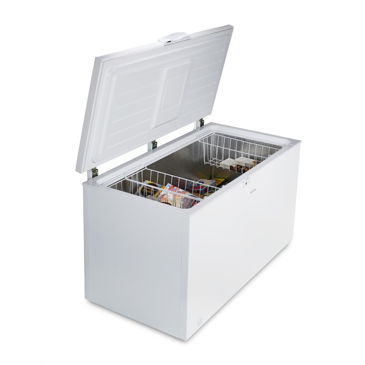 electriQ 418 Litre Chest Freezer 75cm Deep  142cm Wide - White