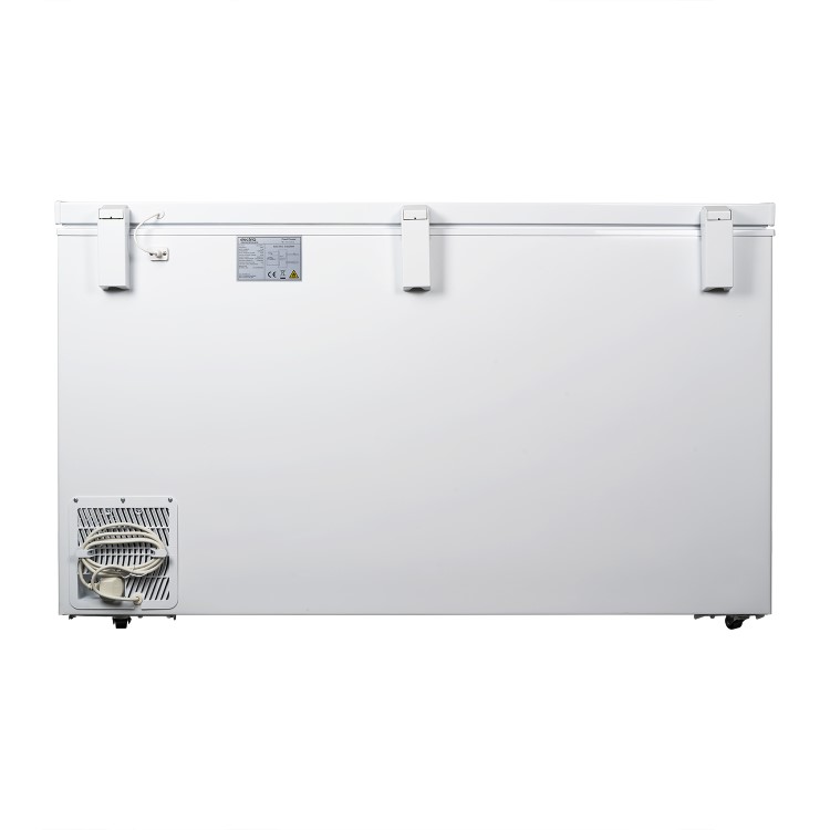 electriQ 418 Litre Chest Freezer 75cm Deep  142cm Wide - White