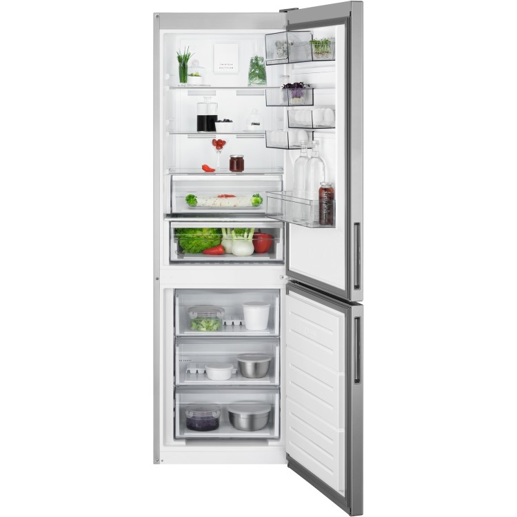 AEG 324 Litre 60/40 Freestanding Fridge Freezer - Silver