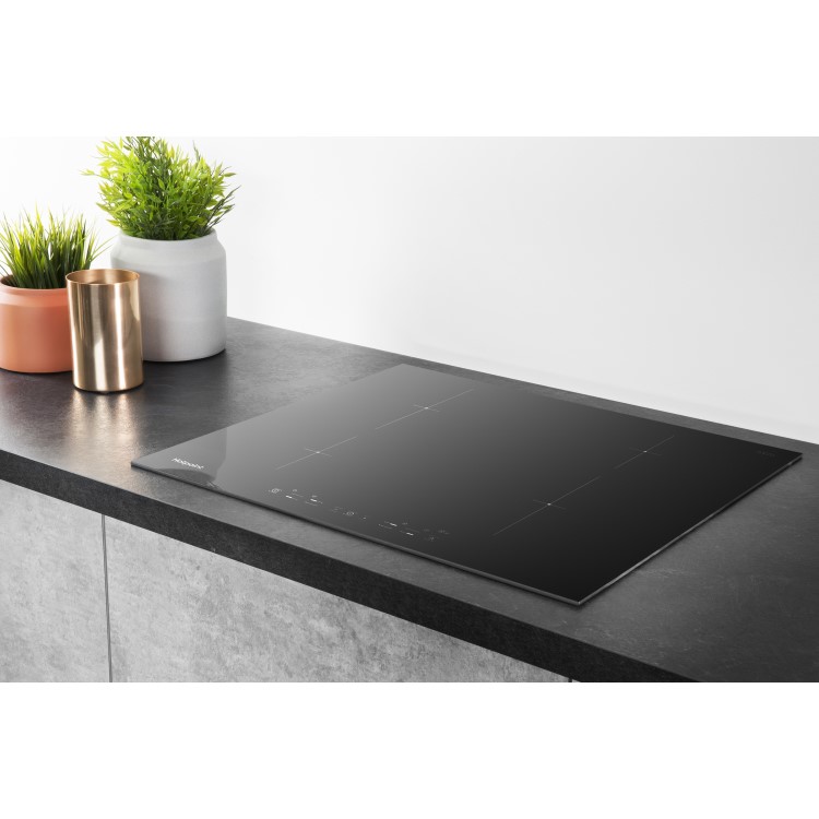 GRADE A2 - Hotpoint CIA640C 58cm Touch Control Four Zone Induction Hob Black