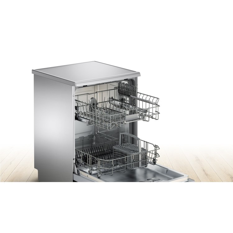 Refurbished Bosch Series 2 SMS25AI00E 12 Place Freestanding Dishwasher Silver