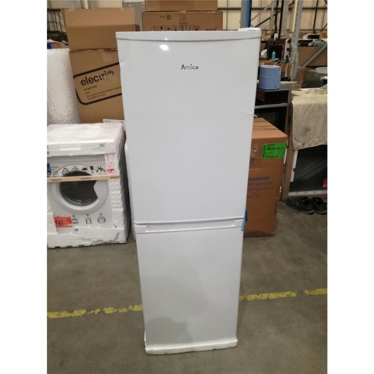 Refurbished Amica FK1984 195 Litre Freestanding Fridge Freezer 50/50 Split 50cm Wide - White