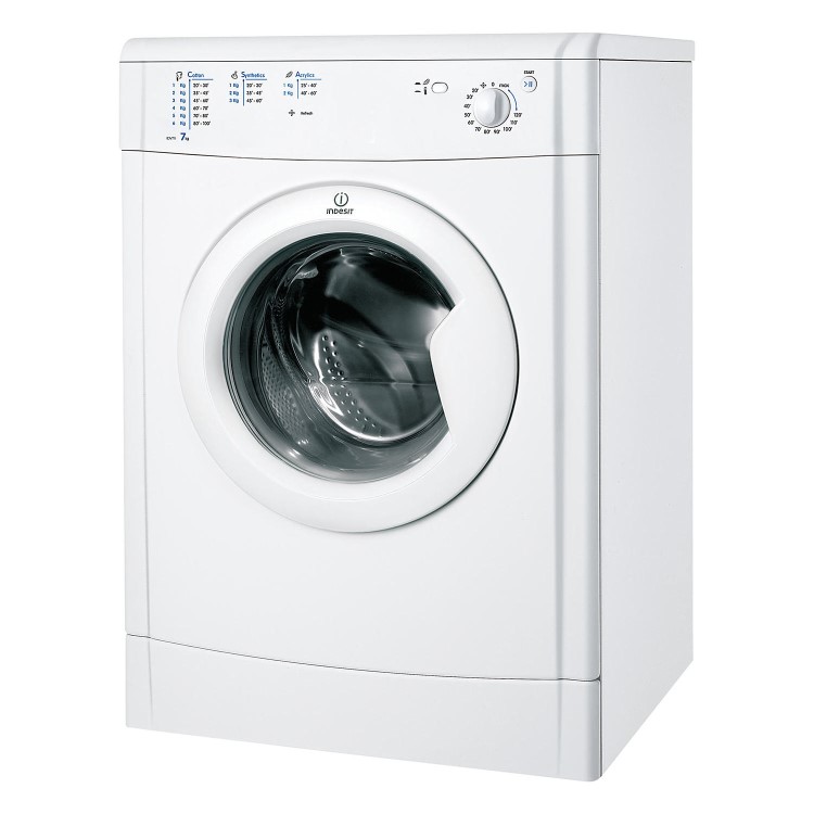 Refurbished Indesit IDV75 EcoTime 7kg Freestanding Vented Tumble Dryer - White