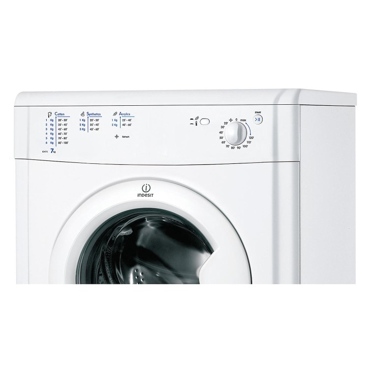 Refurbished Indesit IDV75 EcoTime 7kg Freestanding Vented Tumble Dryer - White