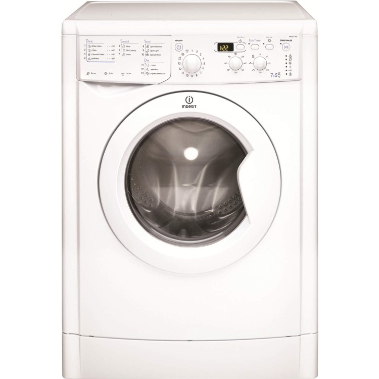 INDESIT IWDD7143 EcoTime 7kg Wash 5kg Dry 1400rpm Freestanding Washer Dryer - White