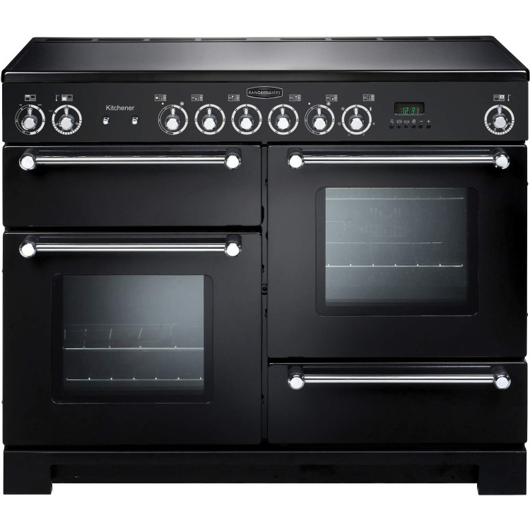 Rangemaster Kitchener 110cm Electric Range Cooker - Black