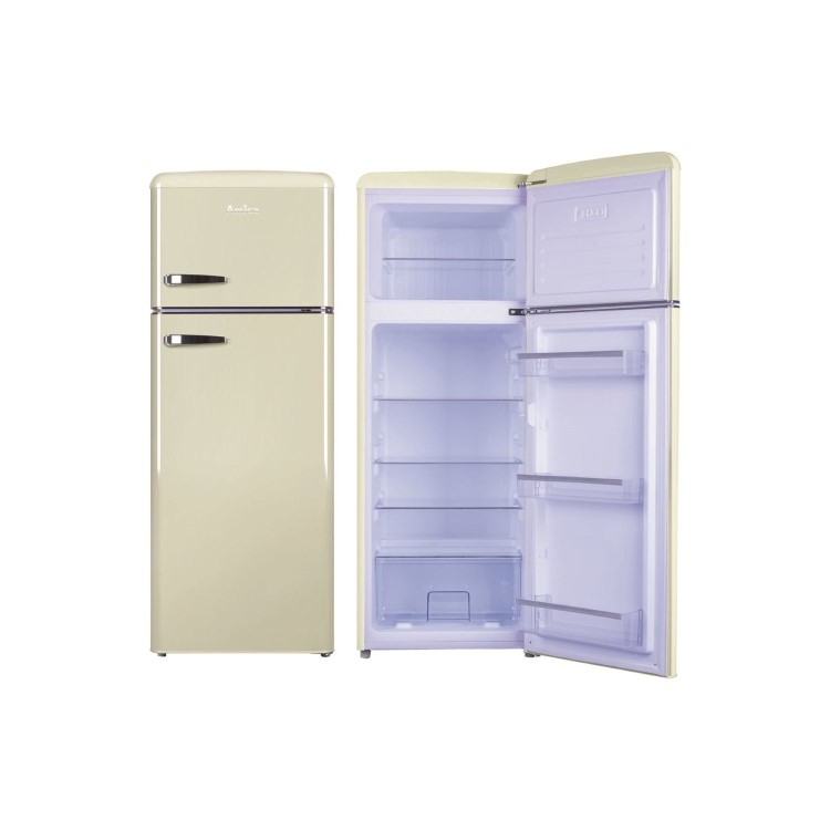 Amica 252 Litre 80/20 Freestanding Fridge Freezer - Cream