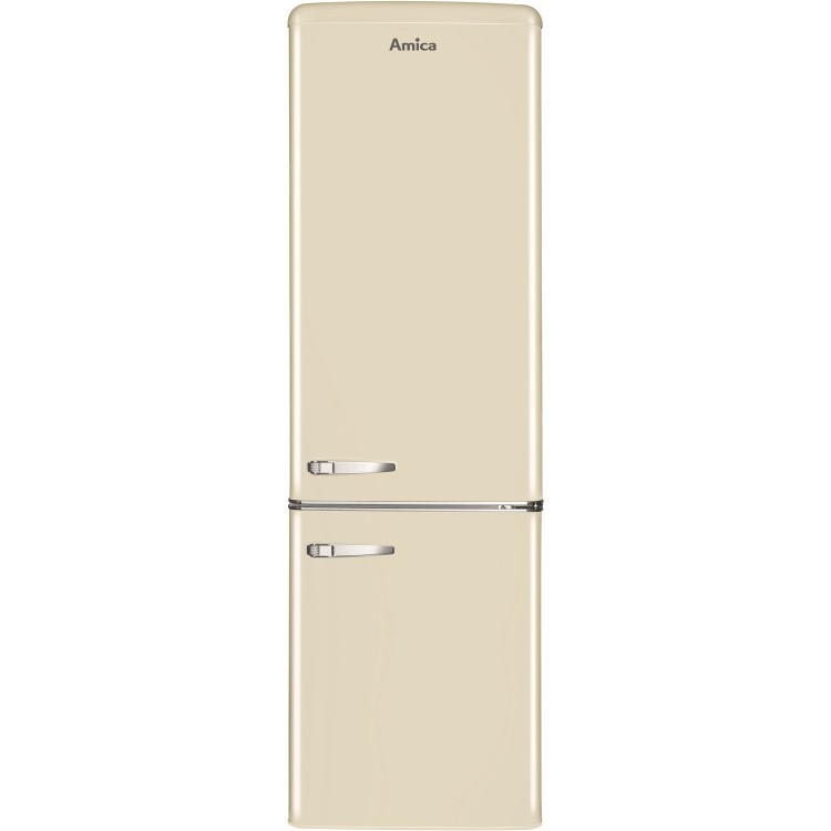 Amica Retro Style 60/40 250L Freestanding Fridge Freezer - Cream