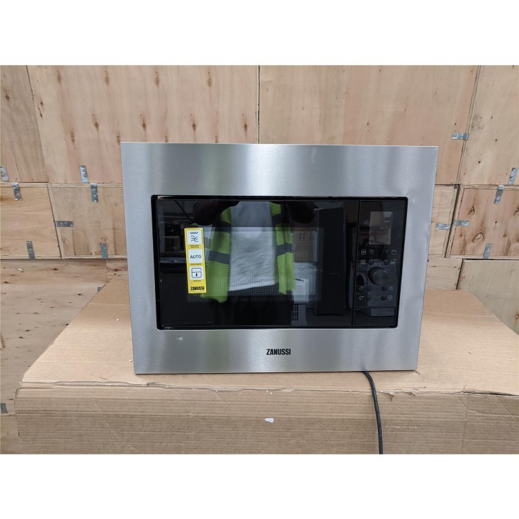 Refurbished Zanussi ZMSN4CX Built In 25L 1000W Microwave Stainless Steel