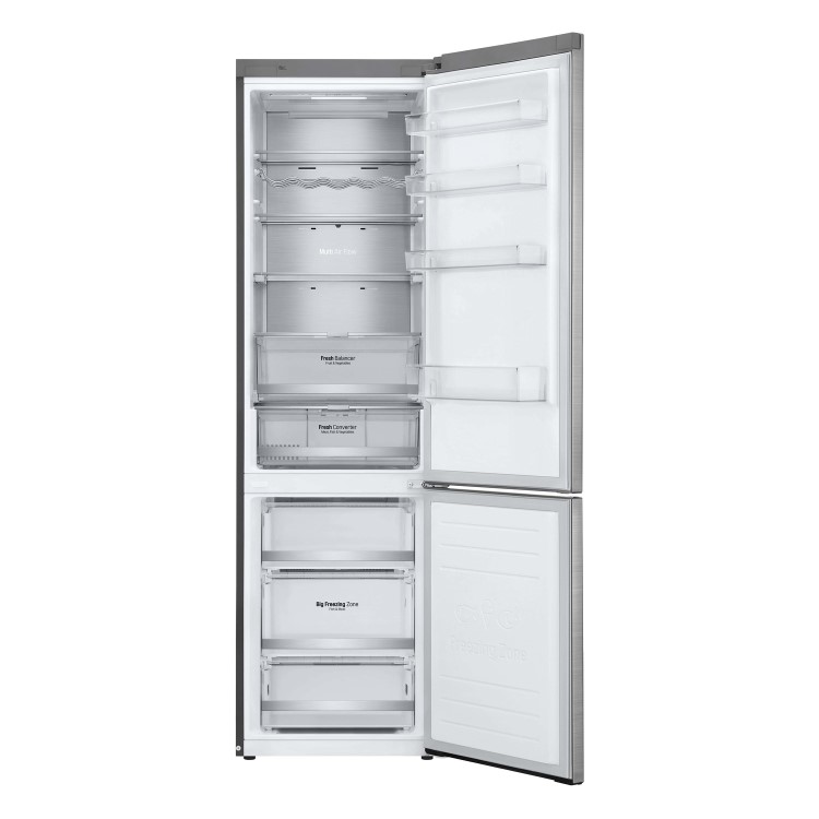 Refurbished LG GBB92STAXP Freestanding 384 Litre 70/30 Frost Free Fridge Freezer Stainless Steel