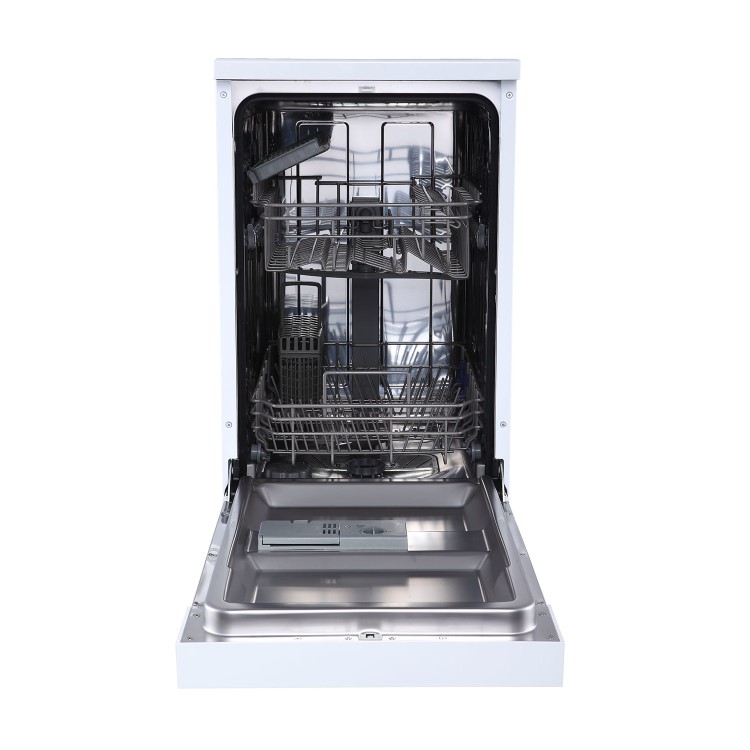 GRADE A2 - electriQ 10 Place Slimline Freestanding Dishwasher - White