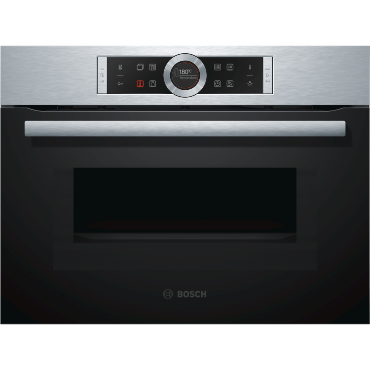 Refurbished Bosch Serie 8 CMG633BS1B 45L 1000W Combination Microwave