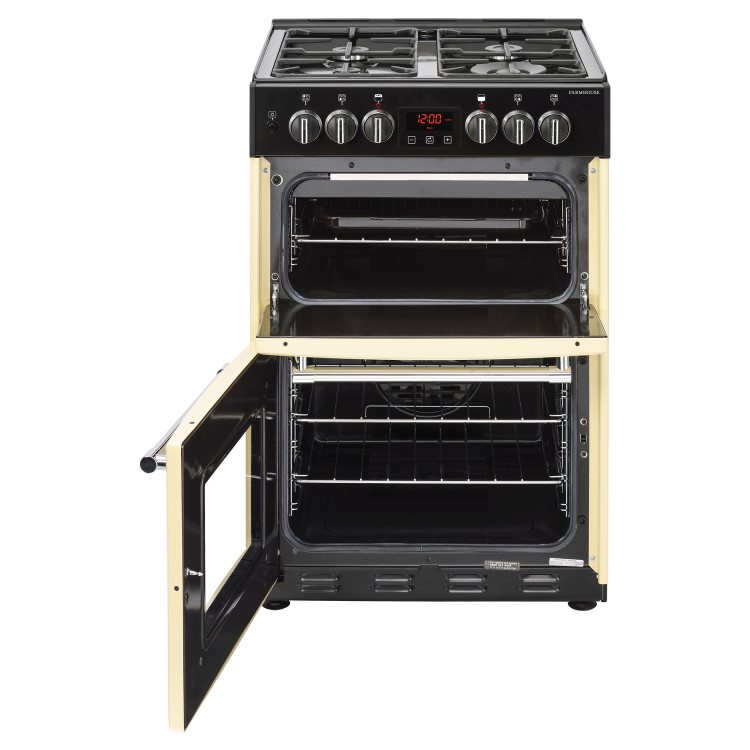 Refurbished Belling Farmhouse 60DF 60cm Dual Fuel Mini Range Cooker Cream