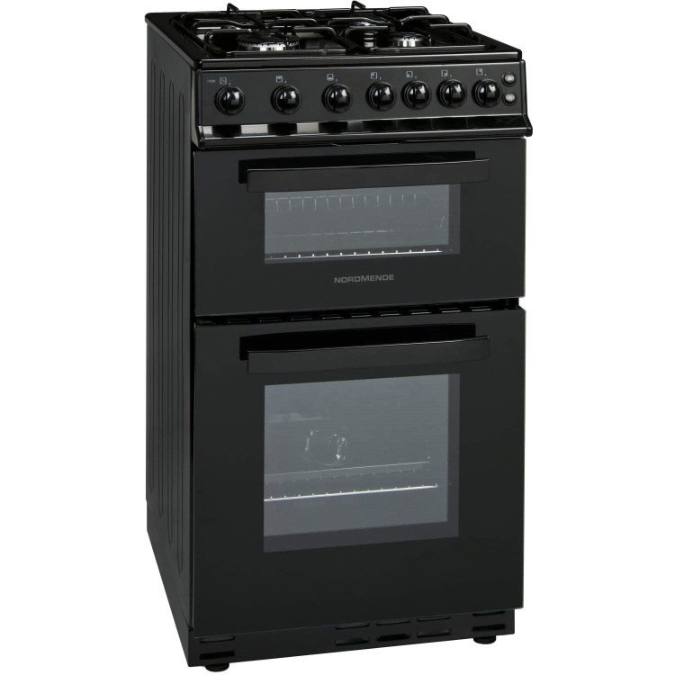 NordMende 60cm Double Cavity LPG Cooker - Black