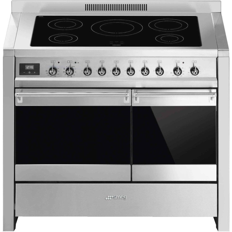 Refurbished Smeg Opera A2PYID-81 100cm Electric Induction Range Cooker Stainless Steel