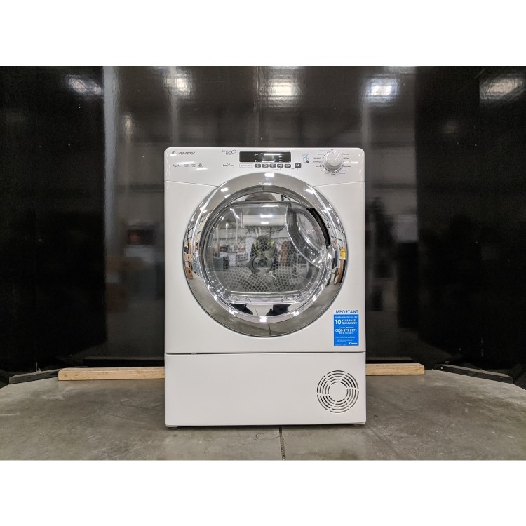 Refurbished Candy GVSH9A2DCE-80/ Freestanding Heat Pump 9KG Tumble Dryer White