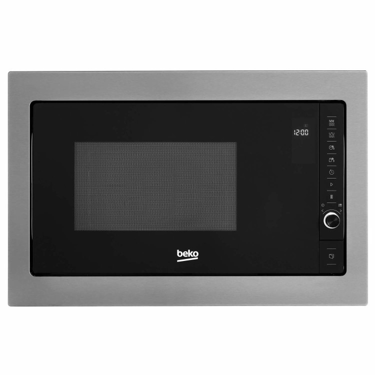 Refurbished Beko MGB25332BG Built In 25L 900W Microwave with Grill Stainless Steel