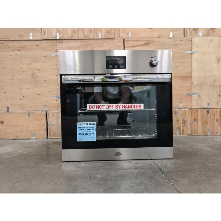 Refurbished Belling BI602G Built In 60cm Single Built In Gas Oven Stainless Steel