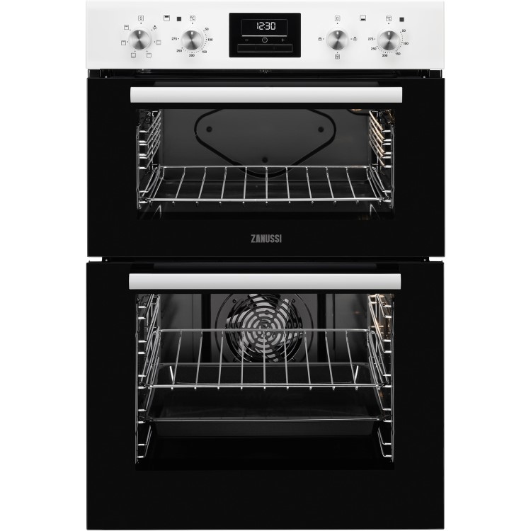 Refurbished Zanussi ZOD35661WK 60cm Double Built In Electric Oven