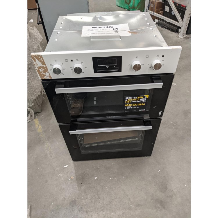 Refurbished Zanussi ZOD35661WK 60cm Double Built In Electric Oven