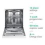 GRADE A2 - Samsung DW60M6050FW 14 Place Freestanding Dishwasher - White