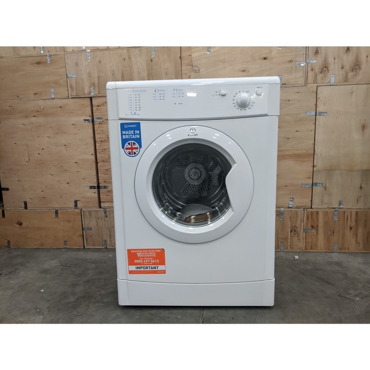 Refurbished Indesit IDV75 EcoTime 7kg Freestanding Vented Tumble Dryer - White