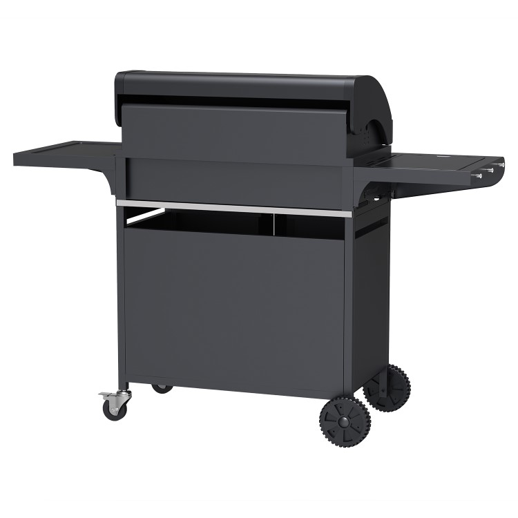 Boss Grill Kentucky Premium - 6 Burner Gas BBQ Grill with Side Burner - Black