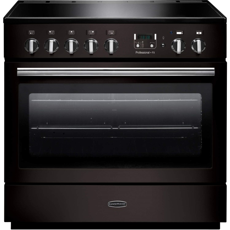 Rangemaster Professional Plus FX 90cm Electric Induction Range Cooker - Black