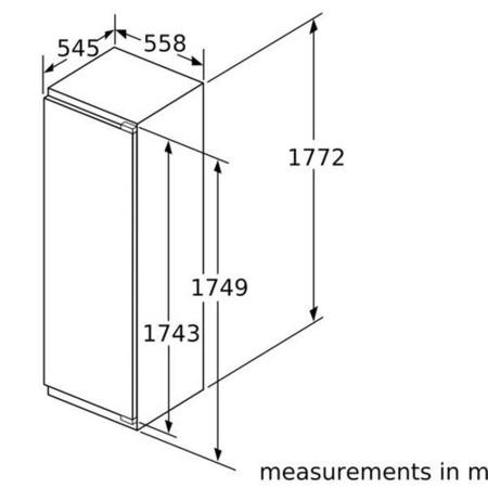 Siemens iQ500 319 Litre In-column Integrated Fridge With HyperFresh Drawer