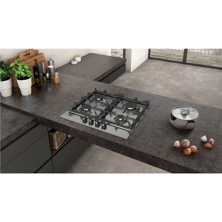 Neff N70 59cm 4 Burner Gas Hob - Stainless Steel