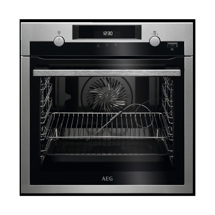 Refurbished AEG BPS556020M 60cm SteamBake Oven with Pyrolytic Cleaning