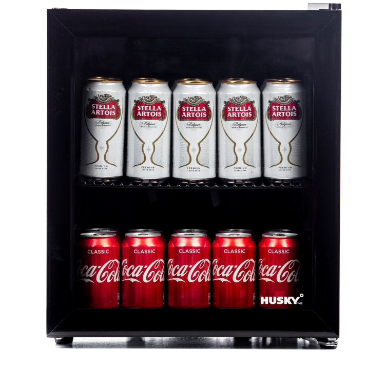 Husky 45 Litre Mini Fridge/Drinks Chiller - Black