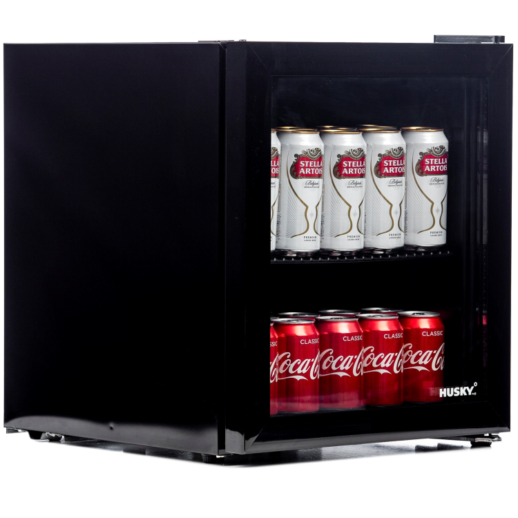 Husky 45 Litre Mini Fridge/Drinks Chiller - Black