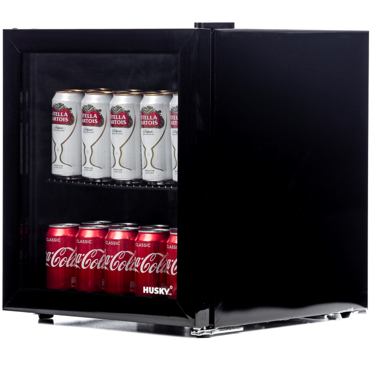 Husky 45 Litre Mini Fridge/Drinks Chiller - Black