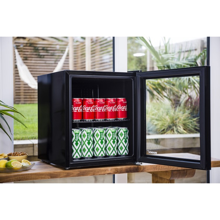 Husky 45 Litre Mini Fridge/Drinks Chiller - Black