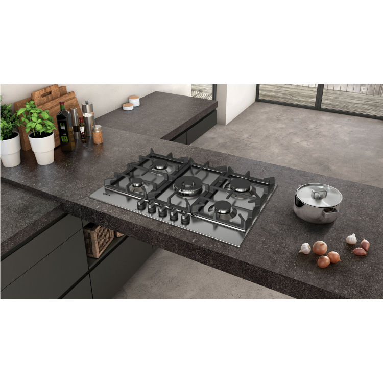 Neff N70 75cm 5 Burner Gas Hob - Stainless Steel