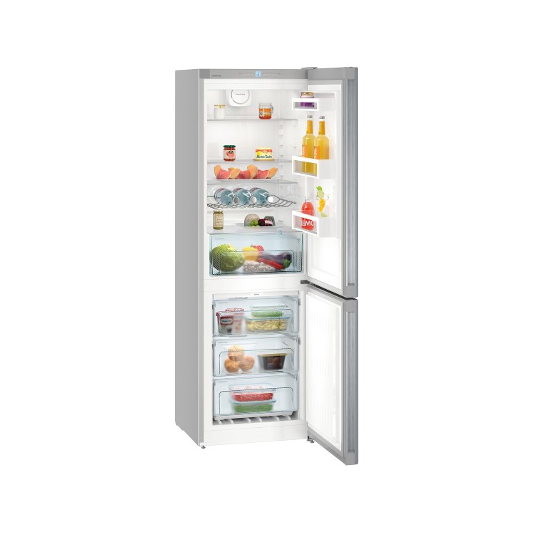 Liebherr 304 Litre 60/40 Freestanding Fridge Freezer - Stainless steel look