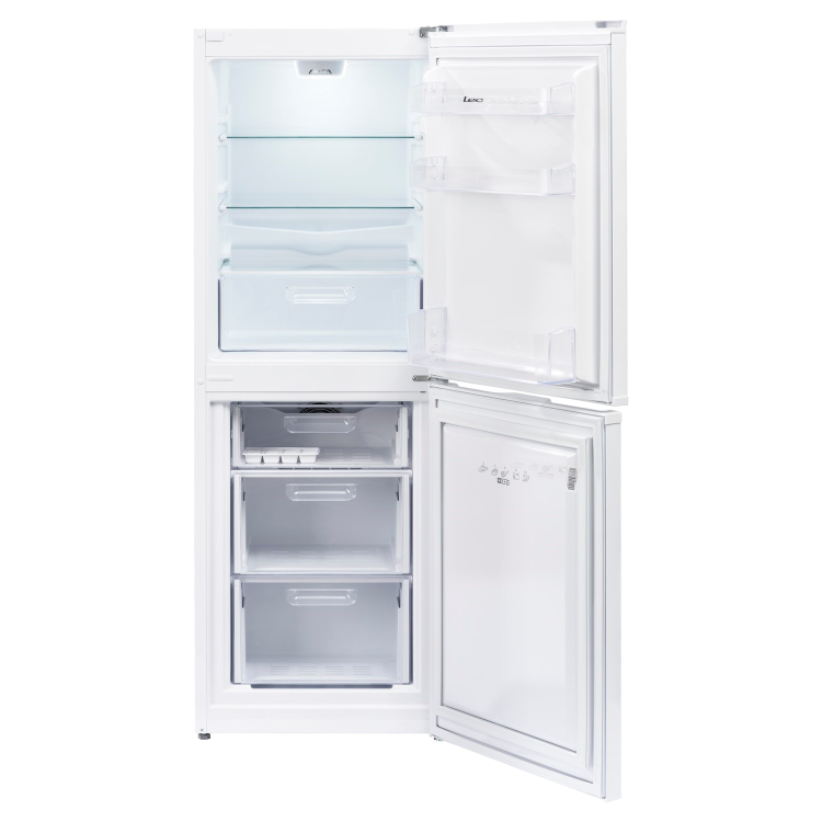 Refurbished Lec TF55158W Freestanding 208 Litre 50/50 Frost Free Fridge Freezer White