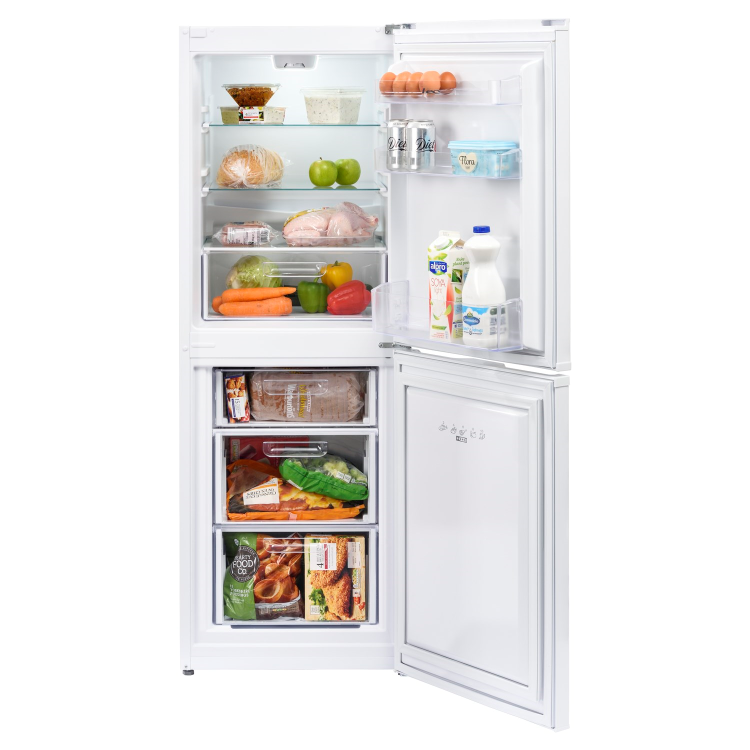 Refurbished Lec TF55158W Freestanding 208 Litre 50/50 Frost Free Fridge Freezer White