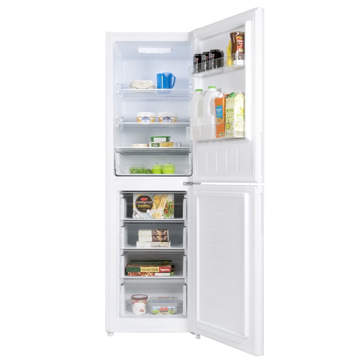 electriQ 254 Litres 50/50 Freestanding Fridge Freezer - White